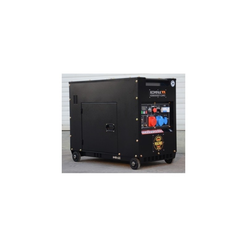 Groupe électrogène diesel 8KVA Mono et Tri 25 Litres KD8000SET-CAMO Full Power