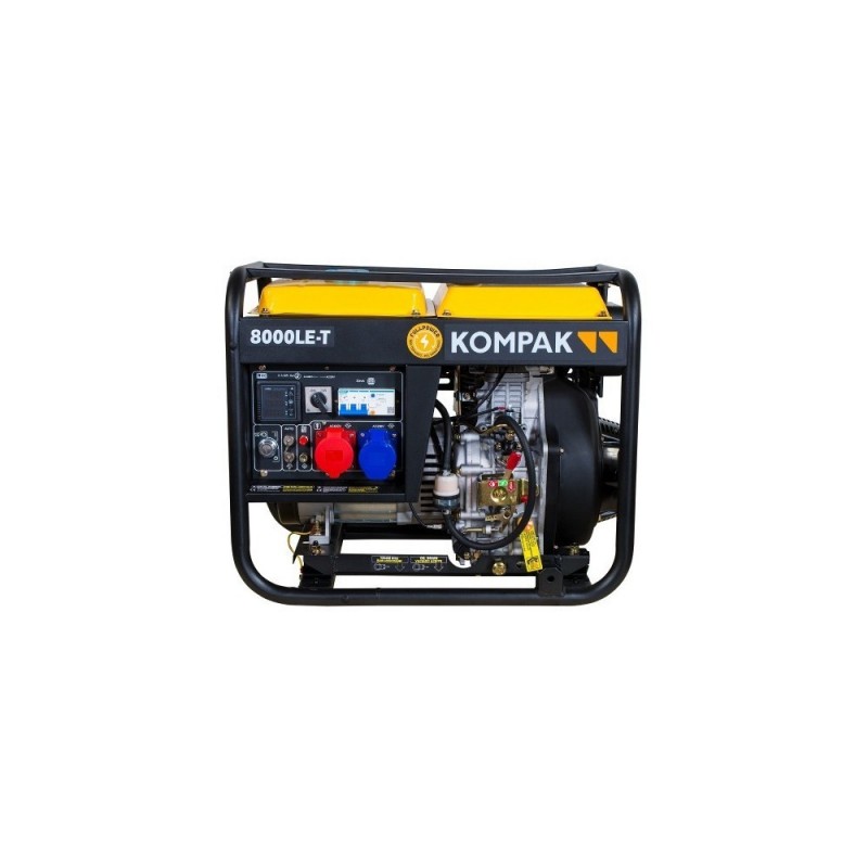 KOMPAK Groupe électrogène 6400W Diesel 230V/400V K8000LE-T